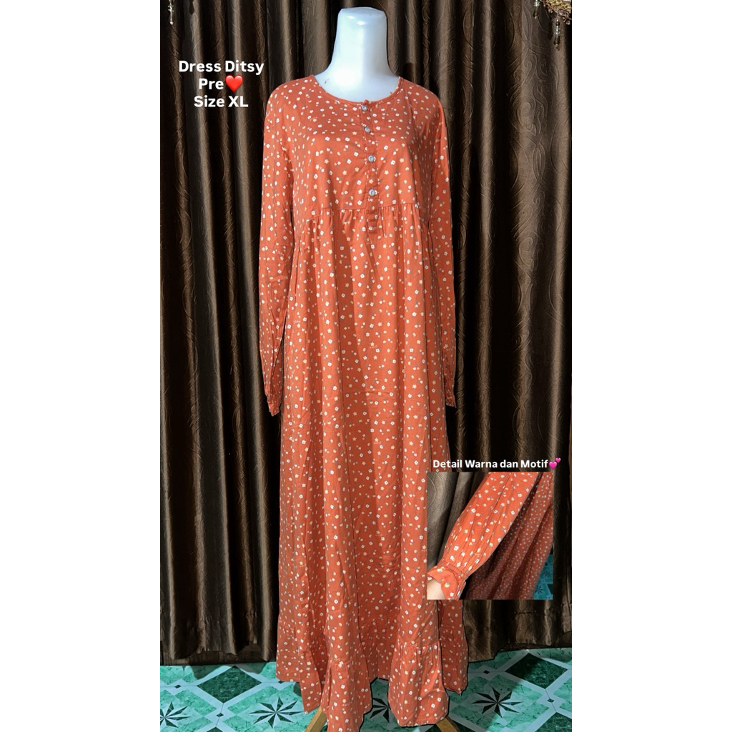 Dress Ditsy PL Size XL