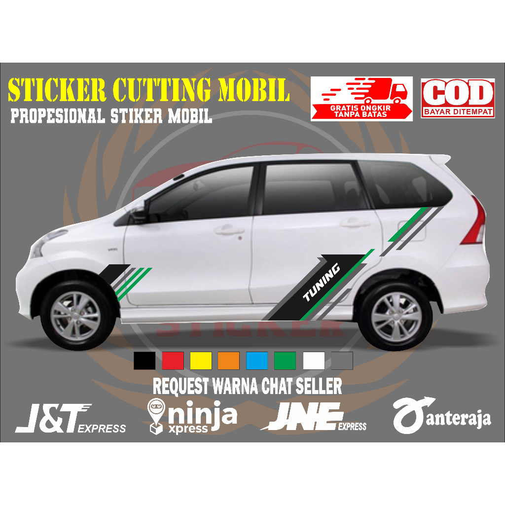 sticker mobil avanza sticker mobil toyota avanza stiker mobil avanza keren stiker variasi body mobil