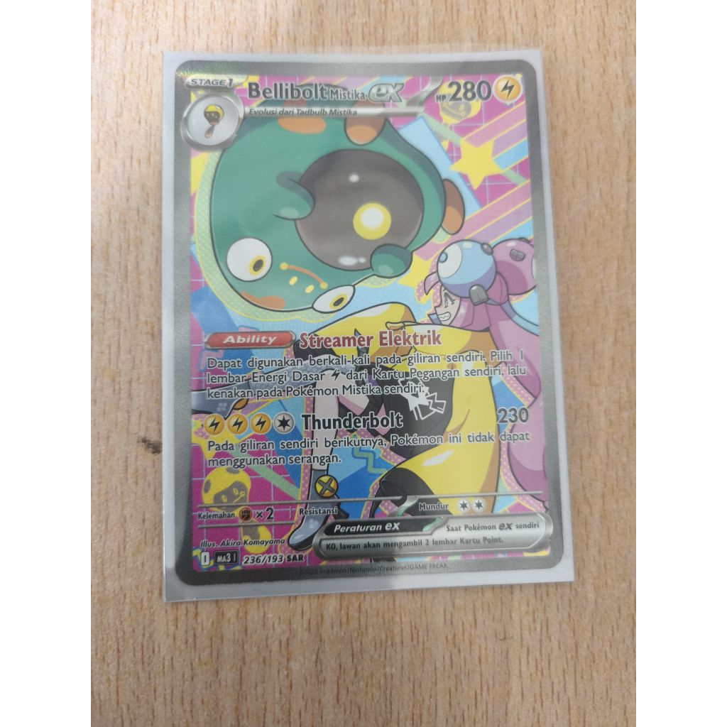 Pokemon Game Kartu Koleksi Bellibolt mistika SAR