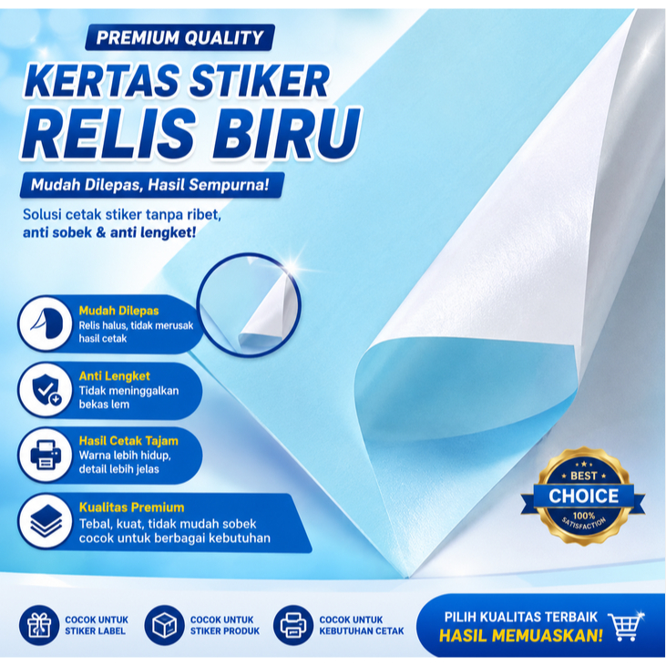 KERTAS STICKER RESI ANTI AIR KERTAS STIKER STRUK PREMIUM KERTAS STICKER LABEL CHROMO GLOSSY PERLEMBA