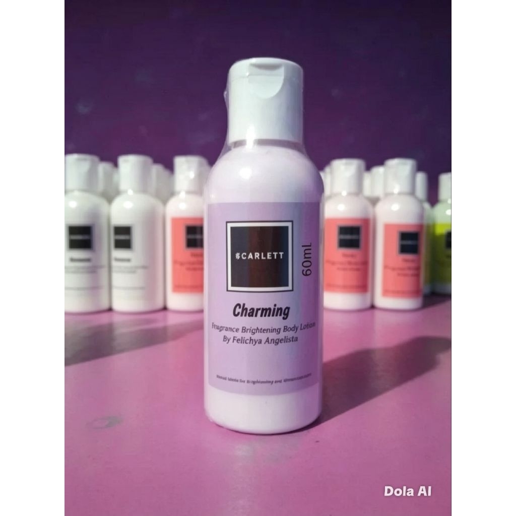 Scarlett Body Lotion 60ml - Mencerahkan & Melembapkan Kulit, Aroma Tahan Lama