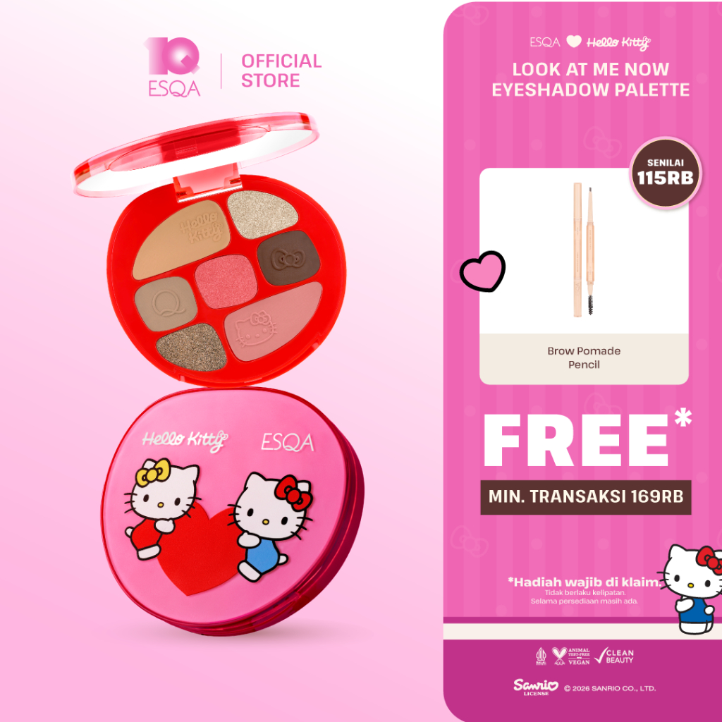 ESQA x Hello Kitty Look at Me Eyeshadow Palette