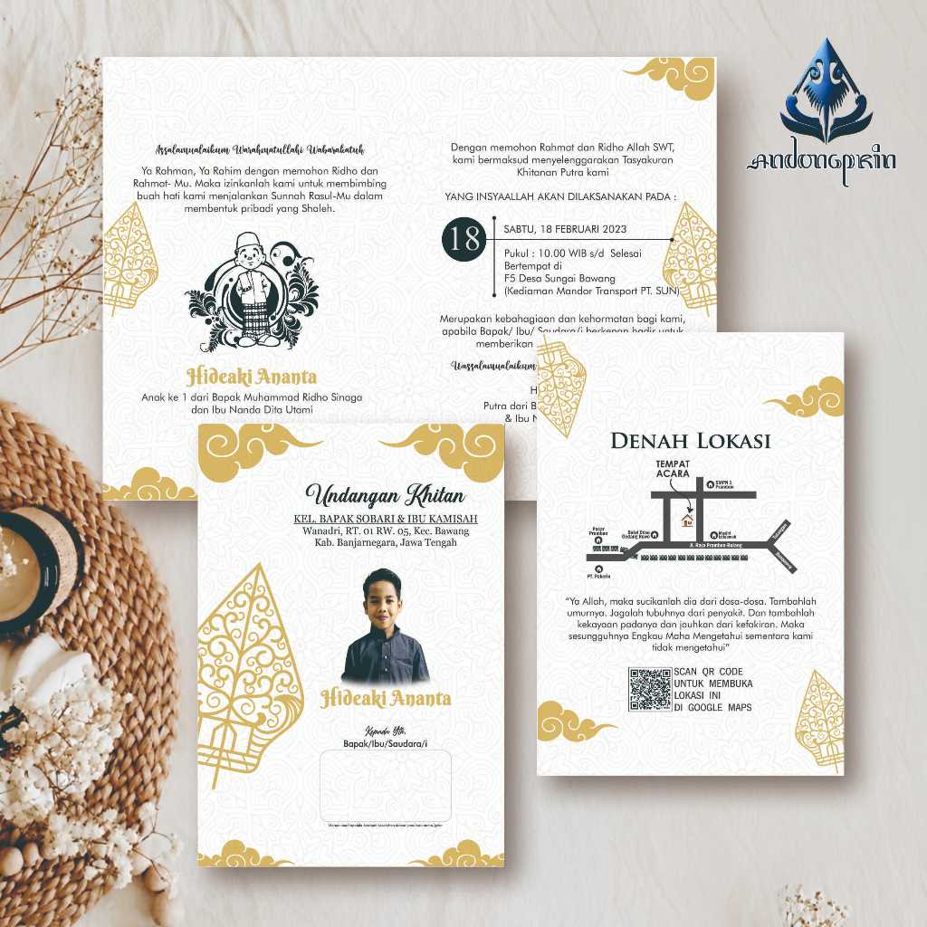 Undangan Khitan – Undangan Sunatan – Undangan Khitan Murah – Undangan Khitan Custom – Walimatul Khit