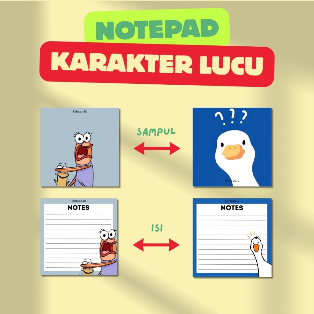 NOTEPAD KANTOR | NOTEPAD AESTHETIC | NOTEPAD LUCU