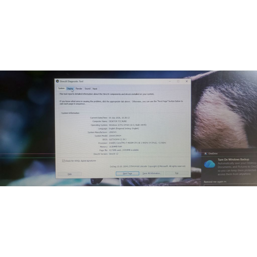 Laptop Lenovo Thinkpad T440p D.VGA Ram 8GB SSD 128MB minus LCD