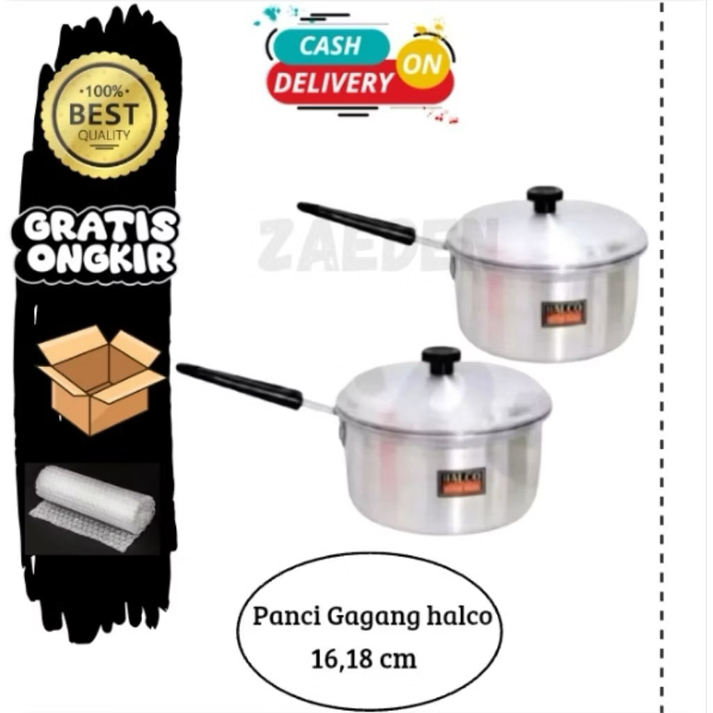 panci gagang mie susu halco uk 16,18 cm