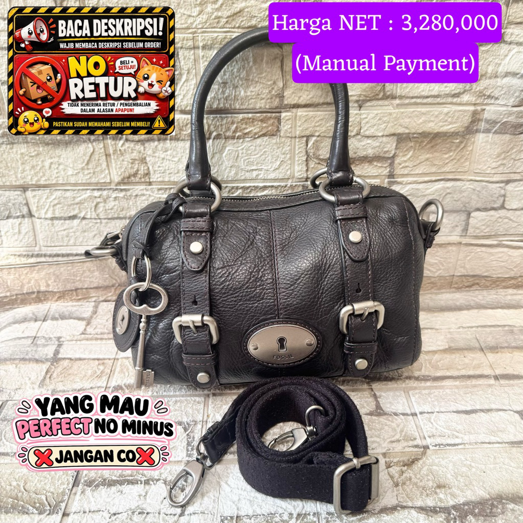 773# NET-Preloved Fossil Speedy Maddox Small Black