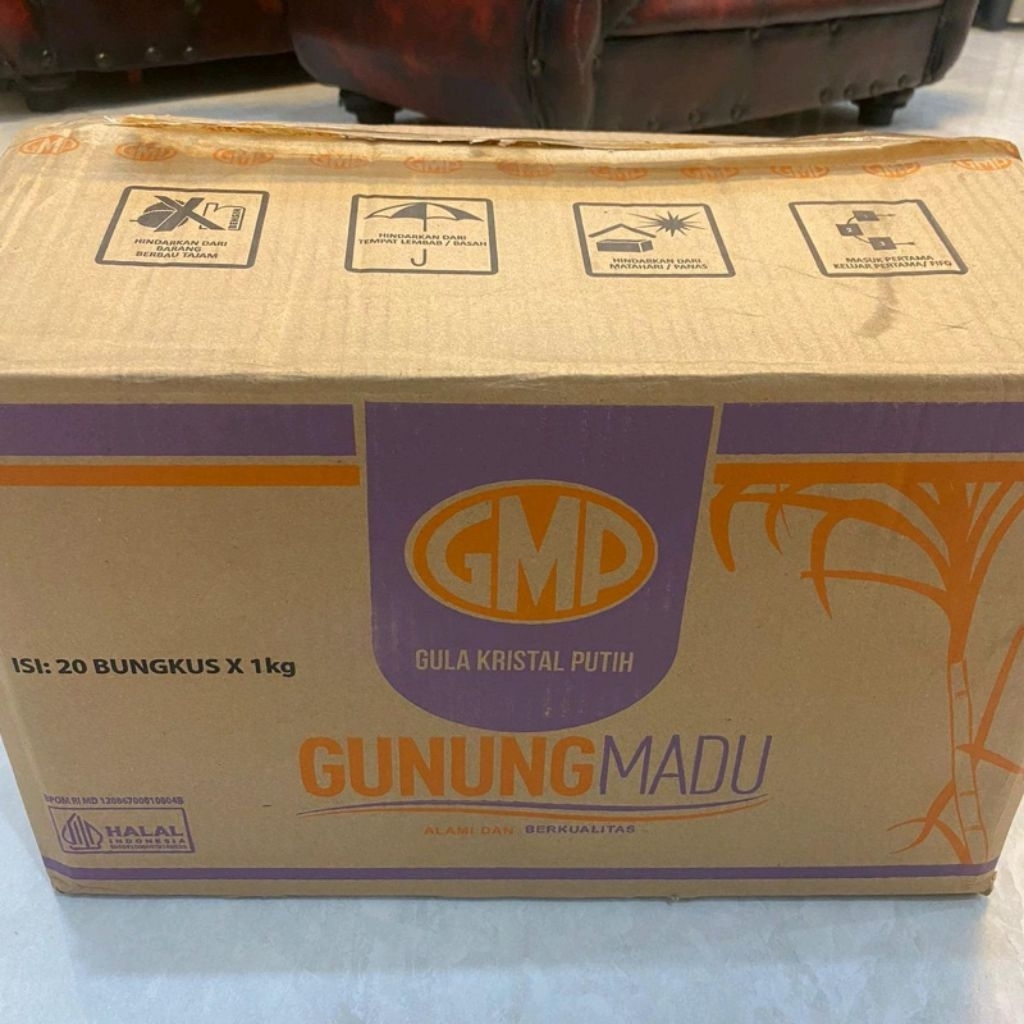 Gula Pasir 1 DUS isi 20 GMP - Kristal Halus, Manis Alami, 100% Gula Tebu