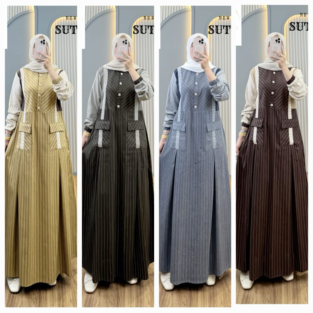 GAMIS KATUN KOMBINASI SYAINA BY SEMUT ORIGINAL