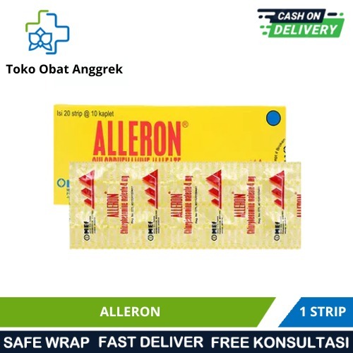 ALERON TABLET/OBAT ALERGI/OBAT GATAL