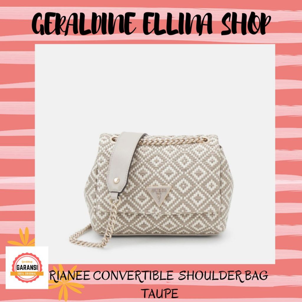 Tas selempang wanita Guess original sale seri RIANEE CONVERTIBLE