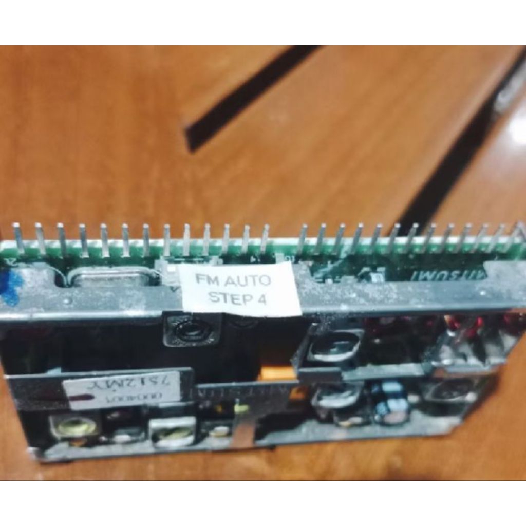 Tuner Radio FM Auto Step 4 Mitsumi 7512MY 25 Pin NOS Original Jepang Tuner radio FM merek Mitsumikod
