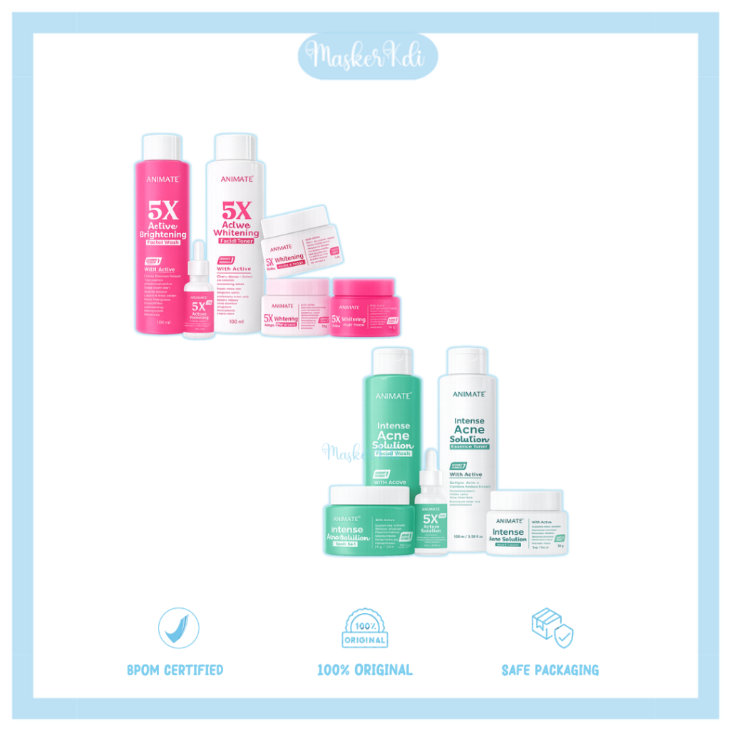 ANIMATE Paket Skincare Whitening & Acne