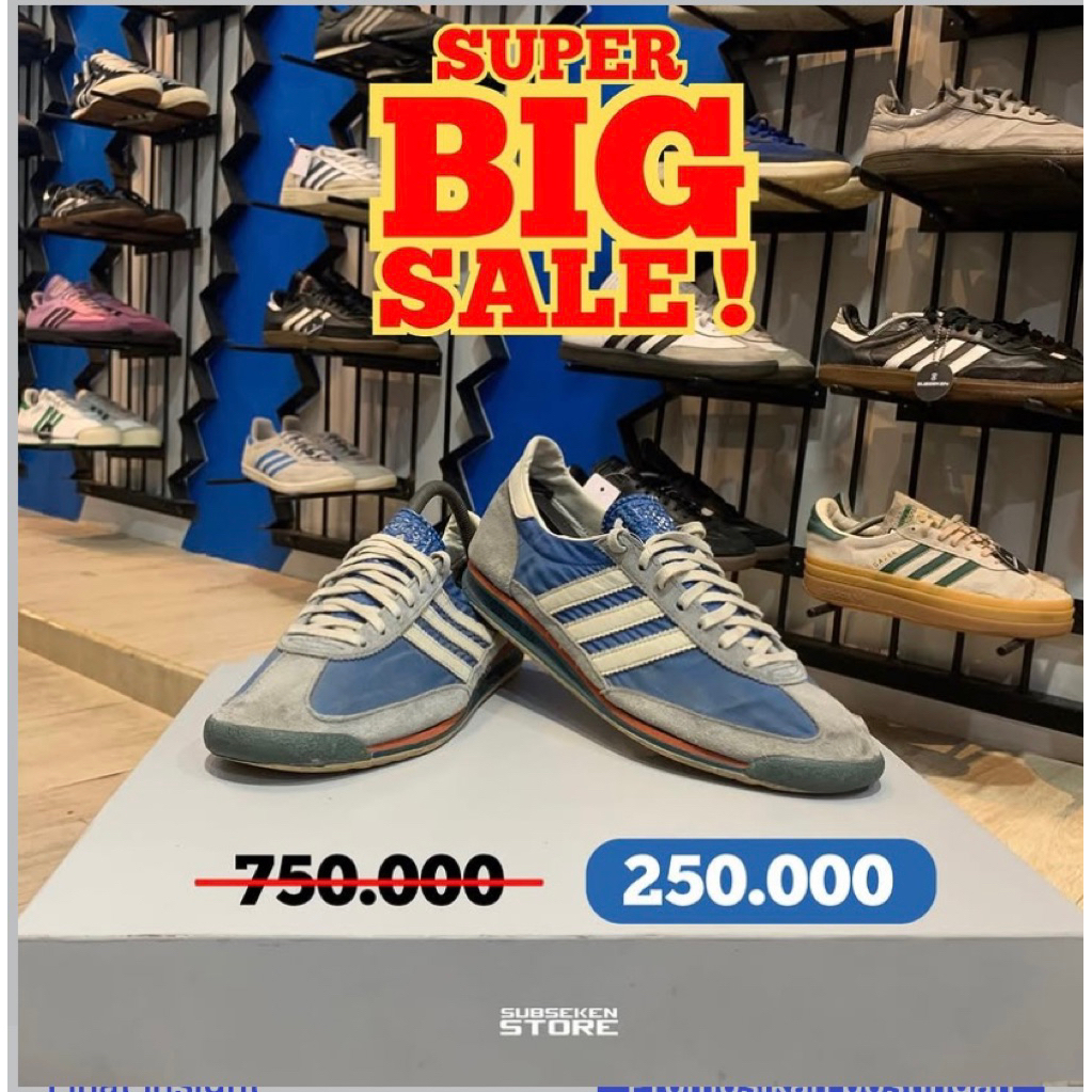 SEPATU KEREN SL 72 BLUE VINTAGE