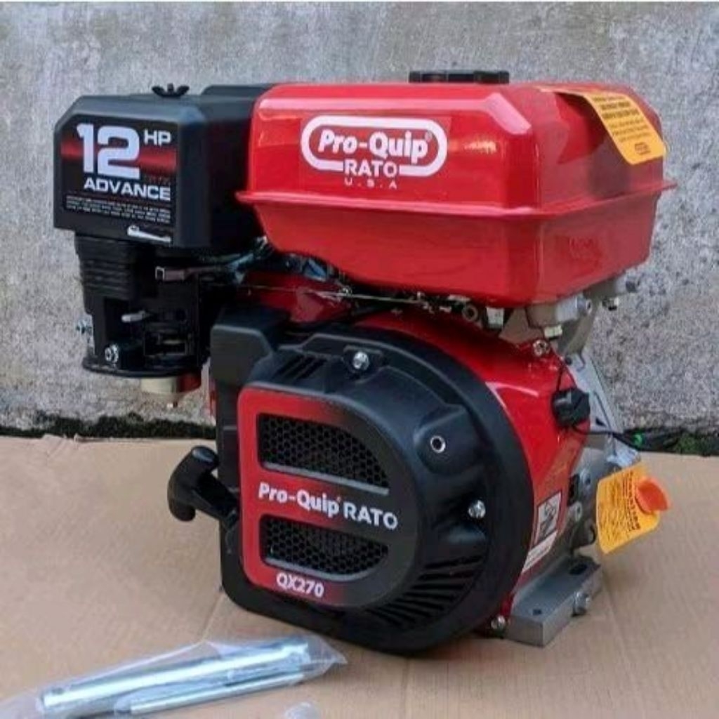 Engine Penggerak 12 HP PRO-QUIP QX270  RATO 4T / Engine Bensin Mesin Serbaguna 12HP 4 Tak Ketinting 