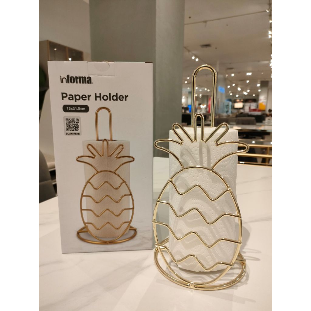 Informa Rhea tempat tisu dapur metal pineapple gold/tempat tisu dapur informa gold/tempat tisu dapur