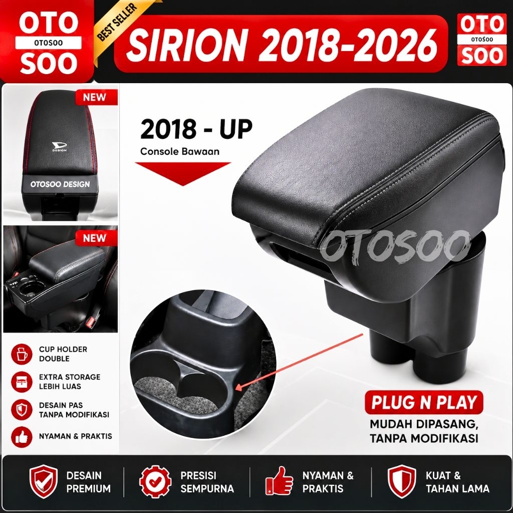 OTOSOO ARMREST SIRION 2018-2026 - CONSOLE BOX NEW SIRION 2018-2026