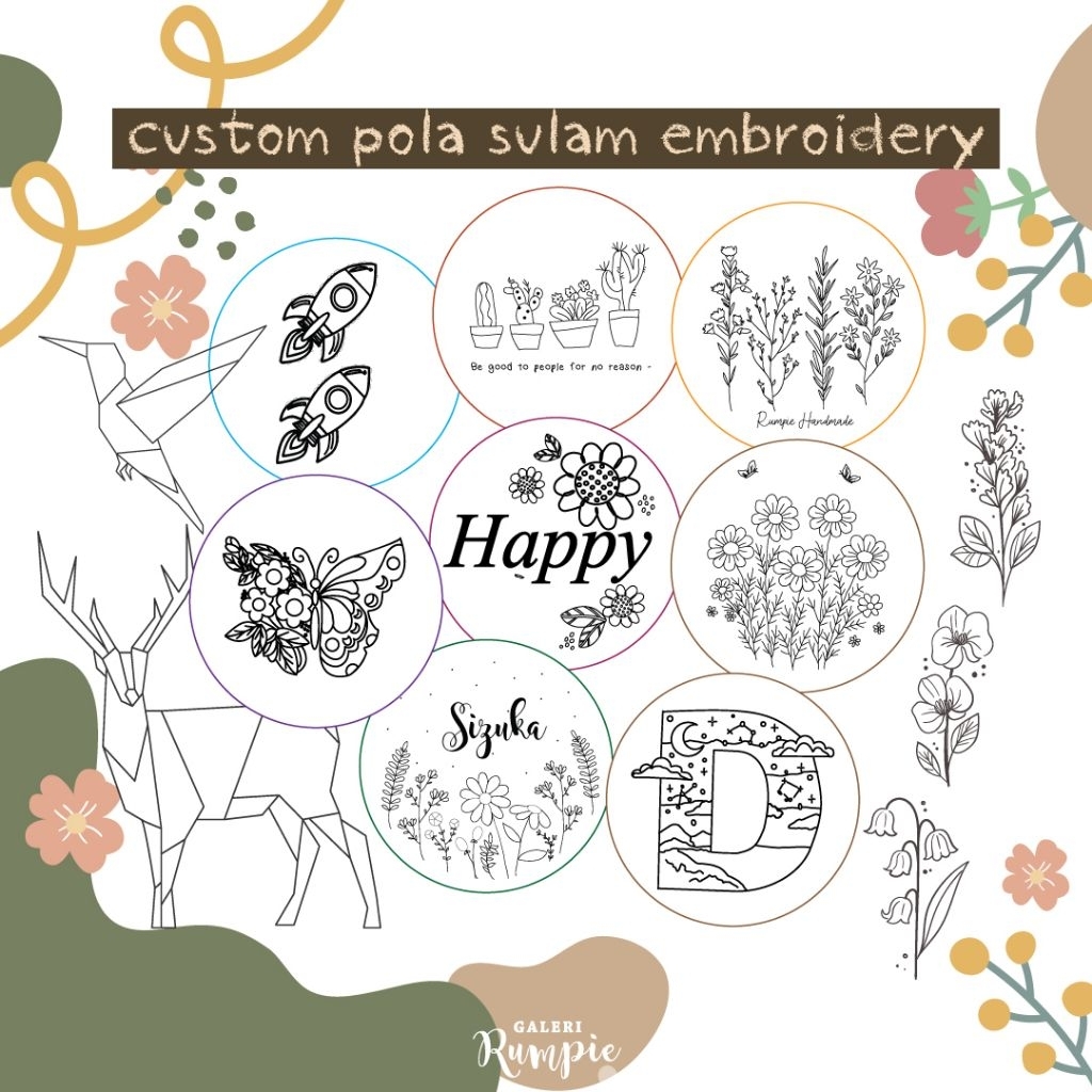 [CUSTOM] Pola Sulam Embroidery