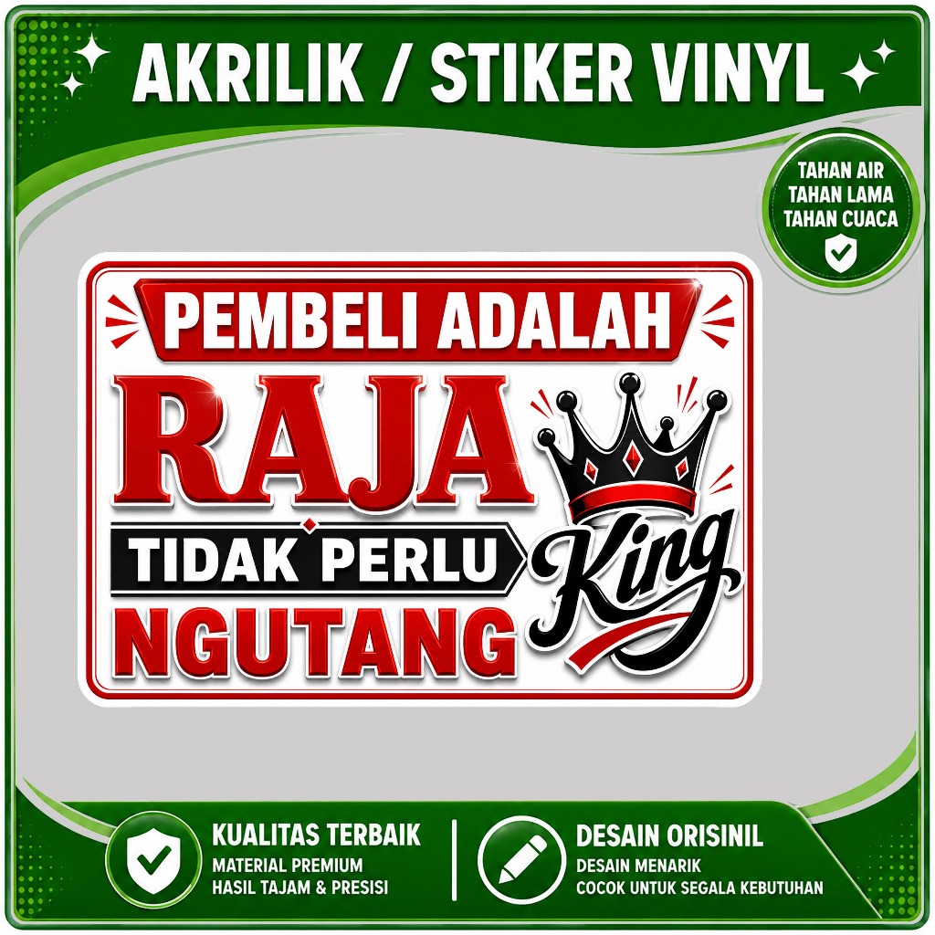 STIKER HUTANG