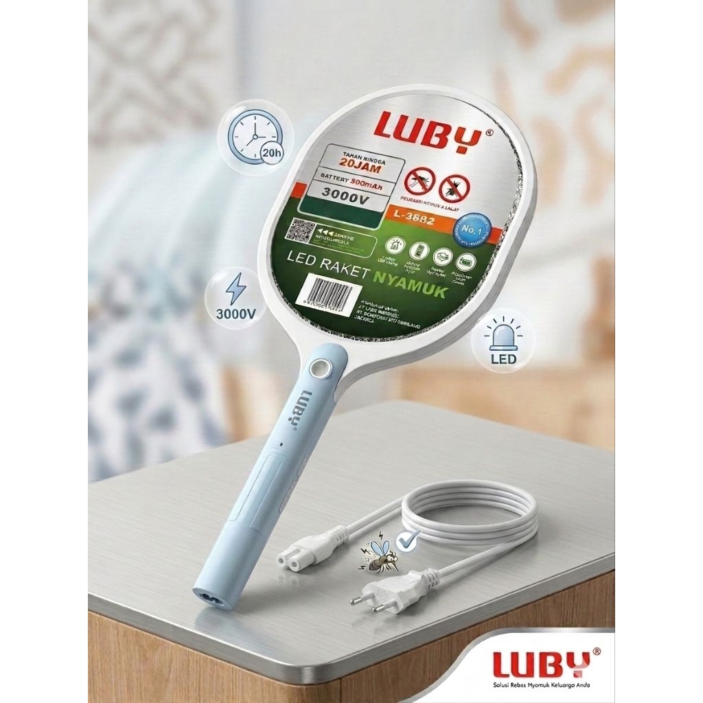 Raket nyamuk Luby L-3882