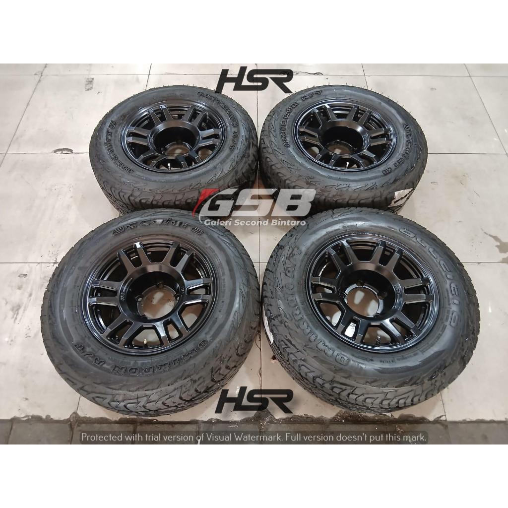 Pelek seken model offorad  SWAMPERS HSR R15 + BAN ACCELERA A/T 235 70 R15