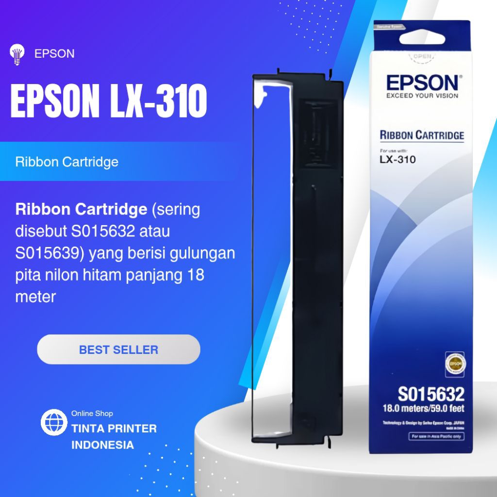 Pita Epson LX310 LX-310 LX300 LX-300 / Pita Ribbon Pack LX310 LX300