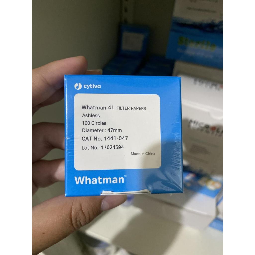 Whatman 41 Filter Papers Ashless Diameter 47 mm 1441-047 isi 100/pack