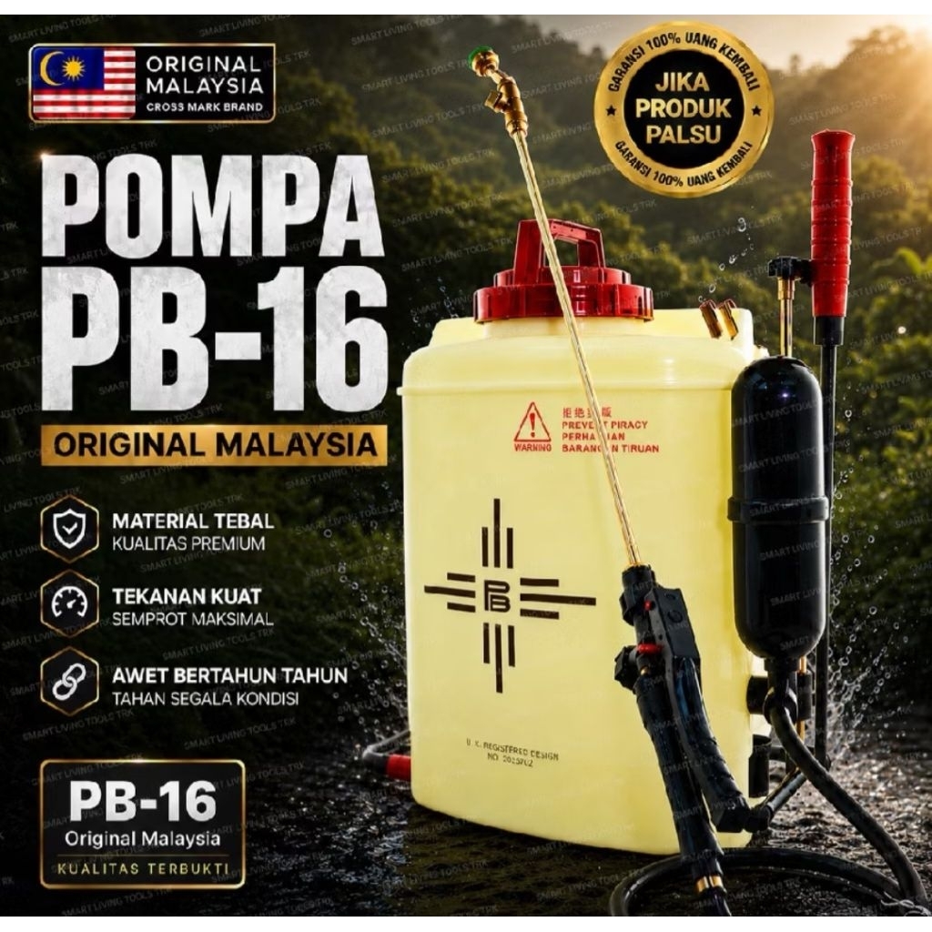 Sprayer Manual PB 16 Asli Malaysia / Semprotan Manual PB 16 Malaysia Original