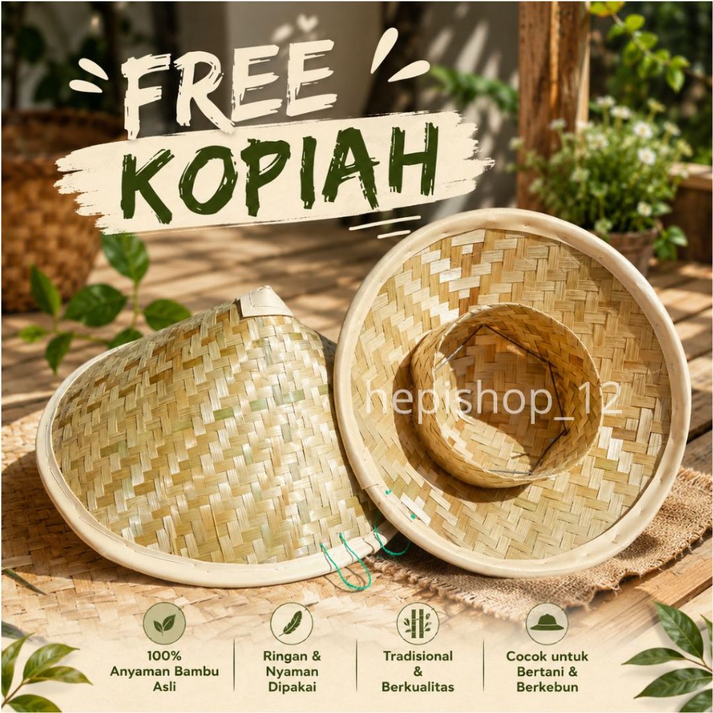TOPI CAPING PETANI / TUDUNG TANI / DUDUKUY