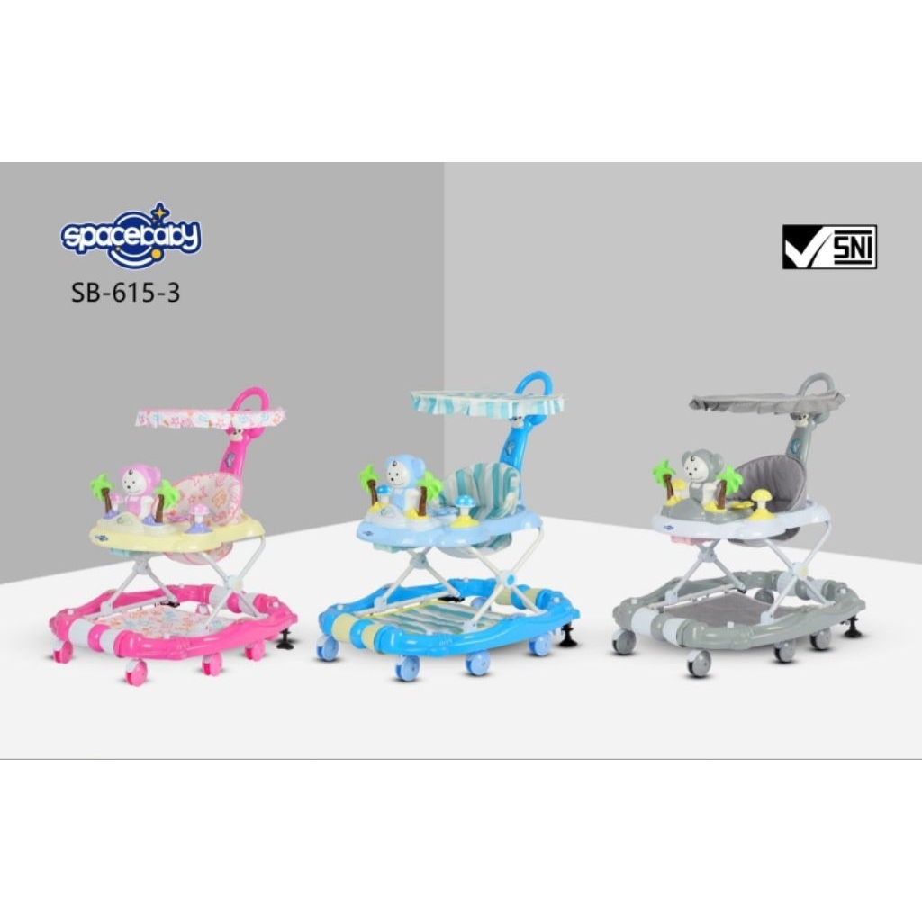 Baby Walker Bayi Spacebaby Murah Roda Bayi