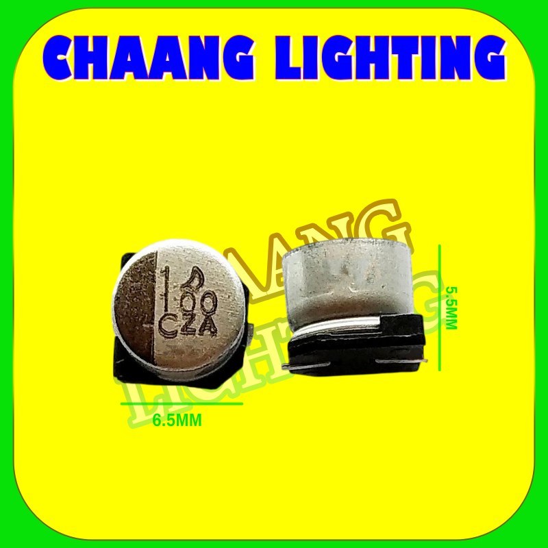 ELCO SMD 100uF 16V ELCO ALUMUNIUM 100 UF 16Volt 100UF 16V CAPASITOR ELCO SMD KAPASITOR 100 uF 16 V