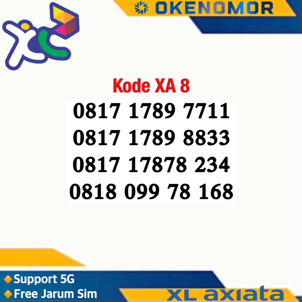 Nomor Cantik XL 8888 9999 168