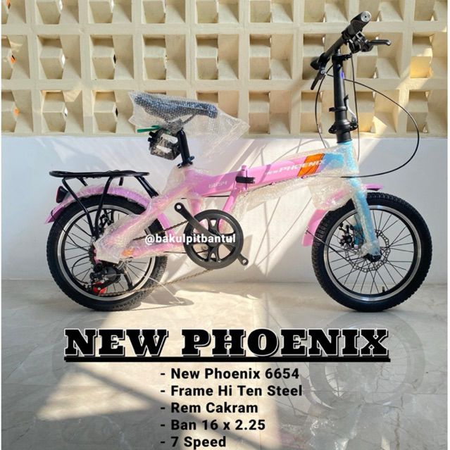 Sepeda Lipat New Phoenix 6654 Ring 16 | Sepeda Lipat New Phoenix 6654 Ukuran 16