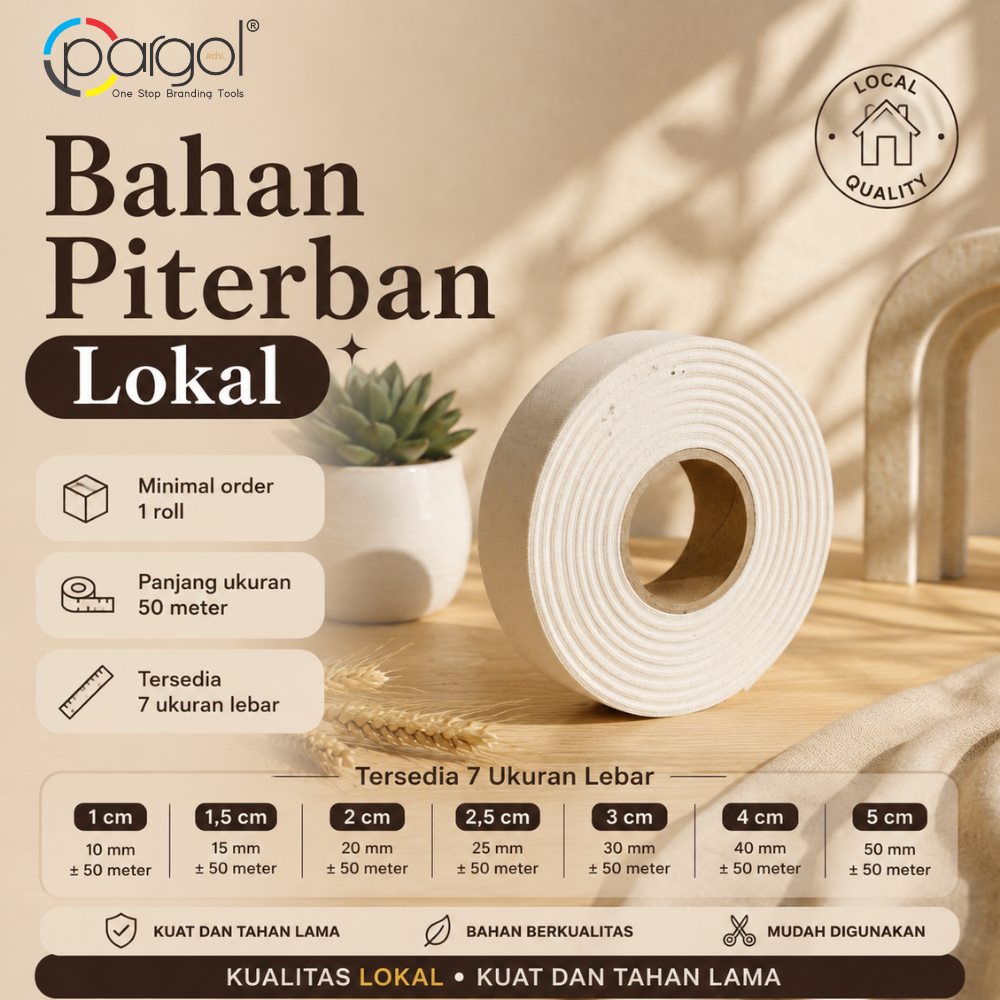 Bahan Piterban Lokal - Katun Piterban Roll Panjang 50 Meter