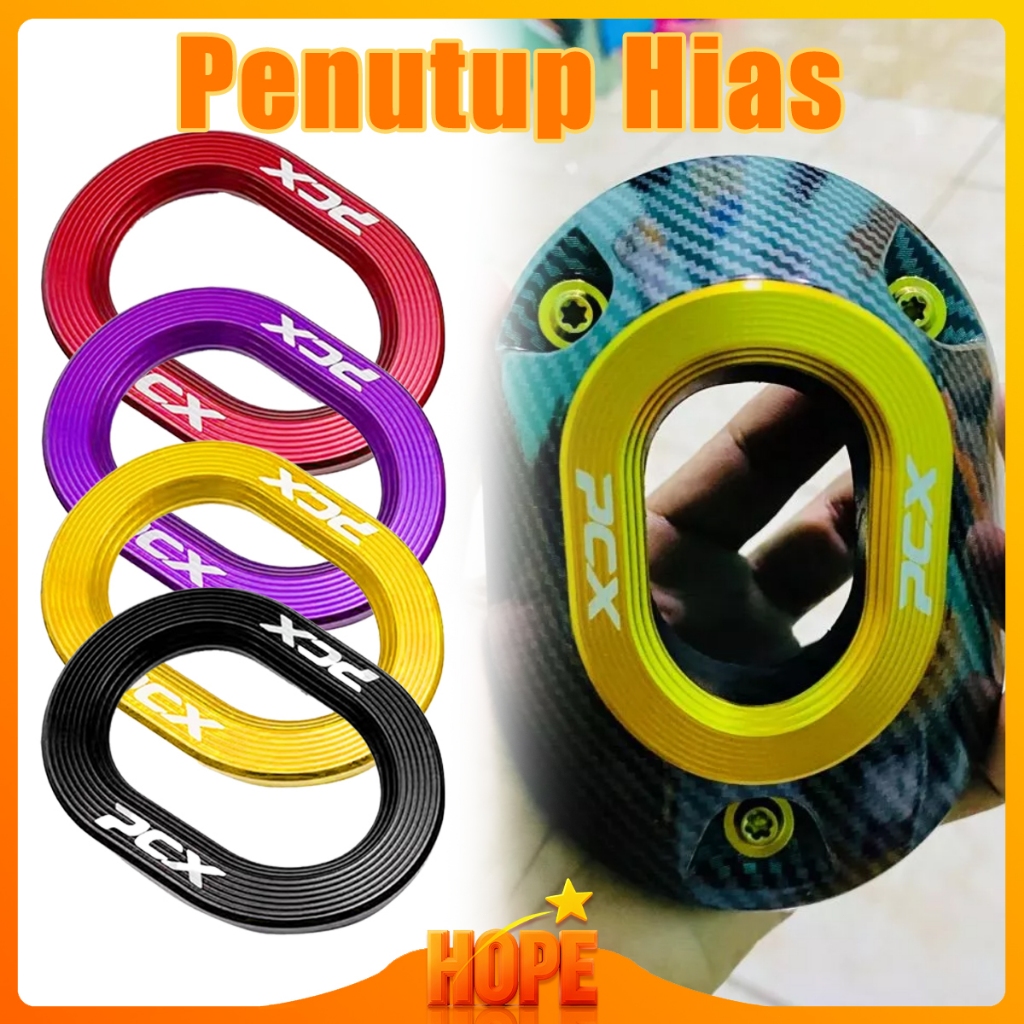 Cover Pcx 160 Knalpot Aluminium Alloy 2022-2025 Pemasangan Tanpa Bor Aksesoris Modifikasi Motor PCX 