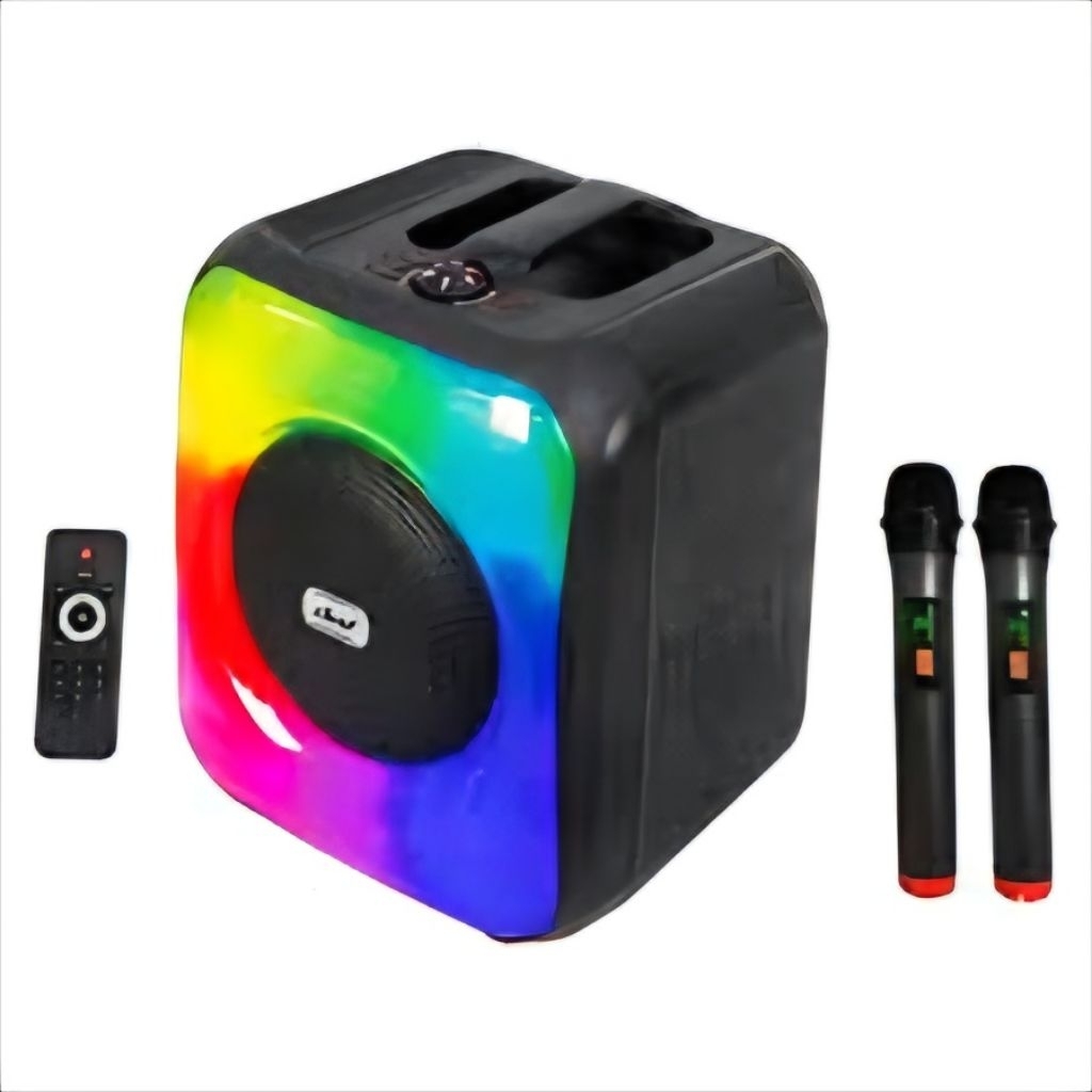 Speaker Bluetooth Karaoke FM Portable DAT DT 606 + 2 MIC