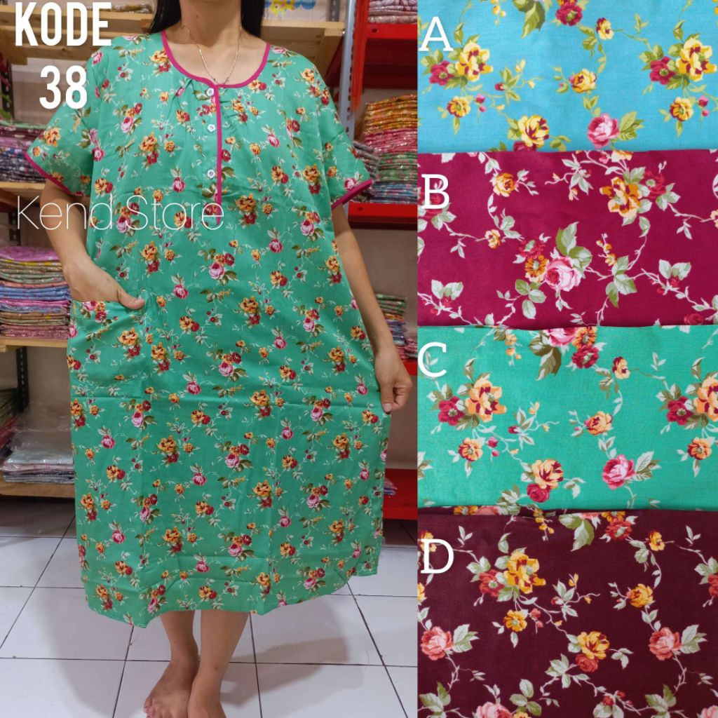 Daster L Kajep / Resleting Katun Jepang Sabata Halus Pretty Girl Busui
