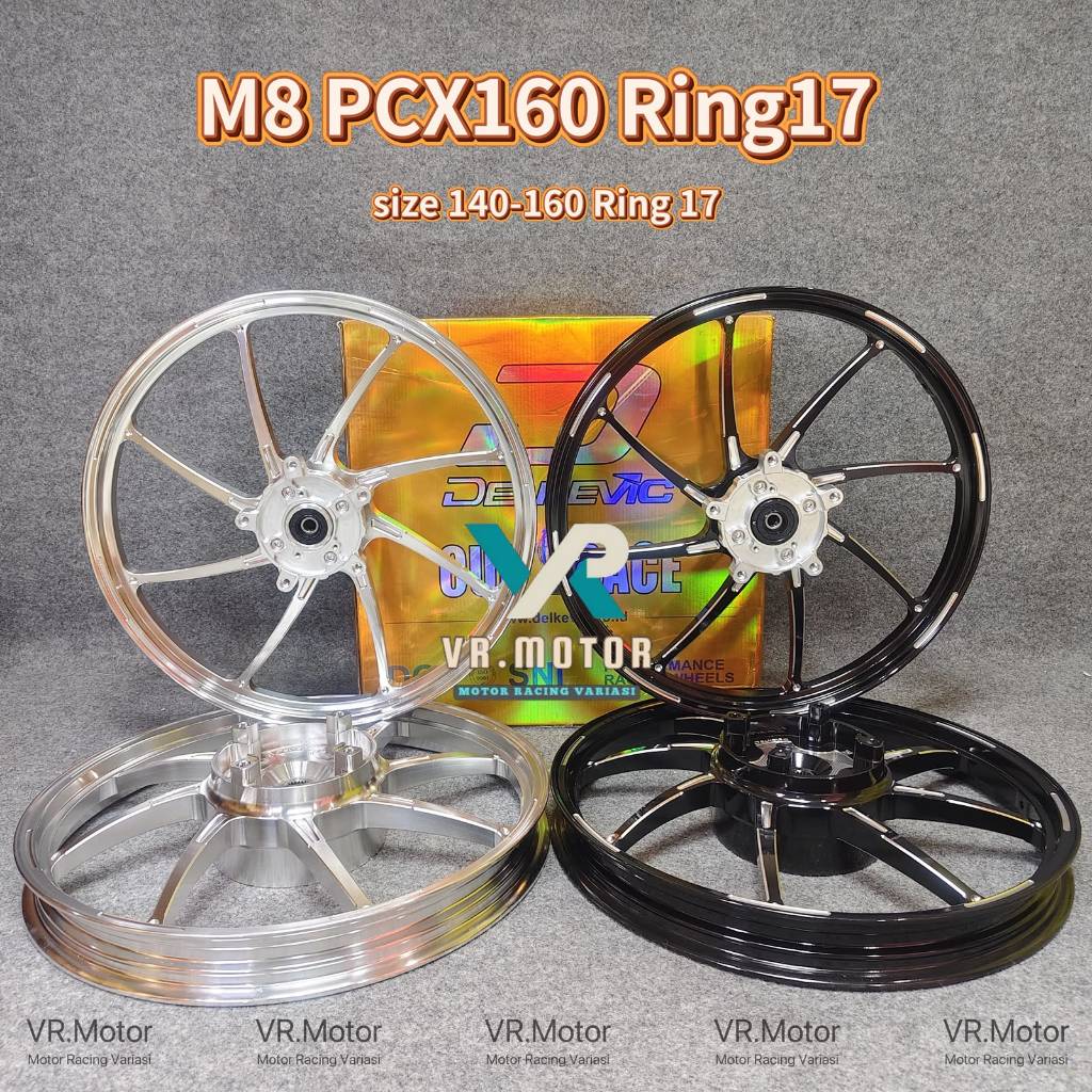 Velg delkevic m8 Palang 8 motor pcx 160 abs/cbs Ring 17 140/160 Palang 8 Ring17 pcx 160 abs cbs Orig