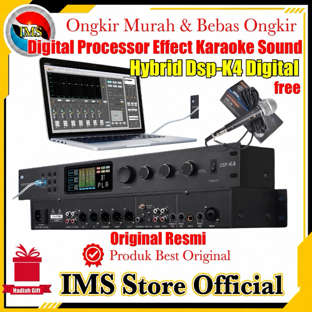 Processor Digital Effect karaoke Hybrid Dsp-K4 digital original resmi