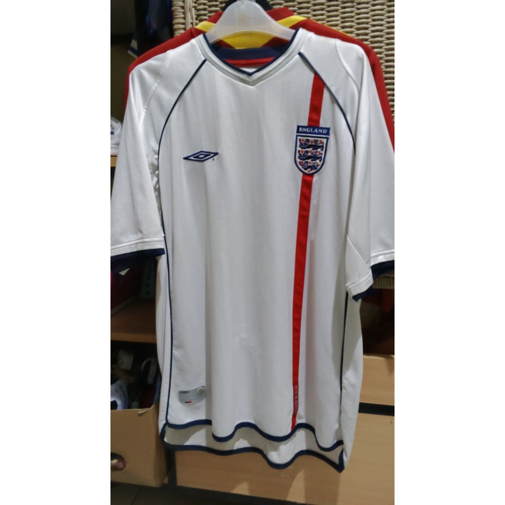 preloved jersey England inggris 2002 size XL authentic