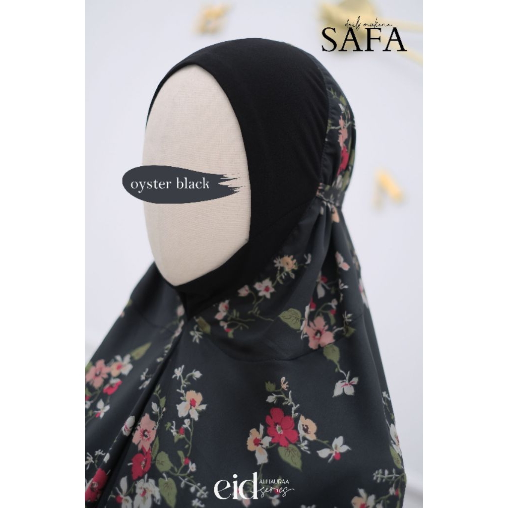 mukena safa alhauraa / mukena safa flowery jumbo alhauraa / mukena soft silk safa alhauraa