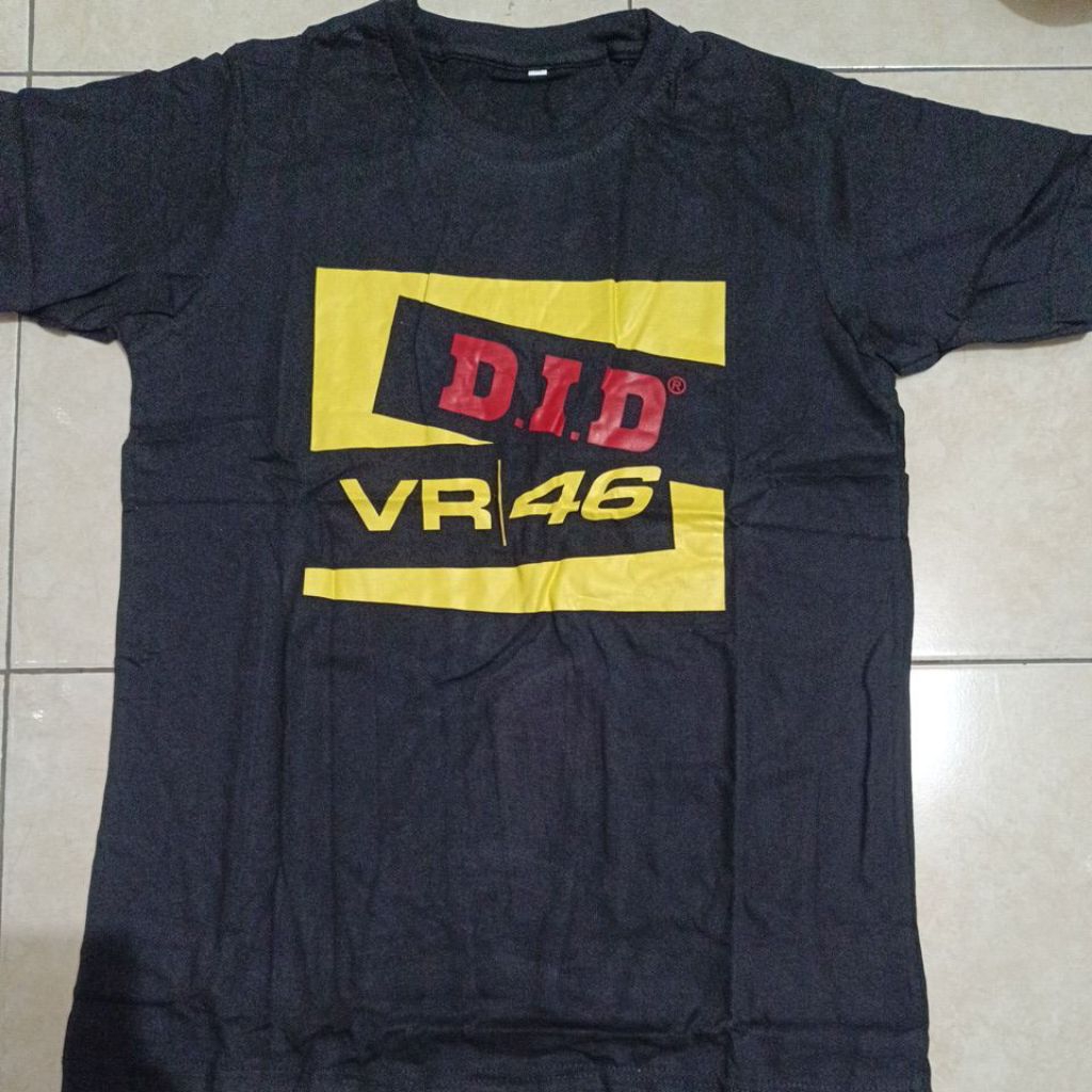 baju kaos DID vr 46 hitam ukuran M kualitas bagus