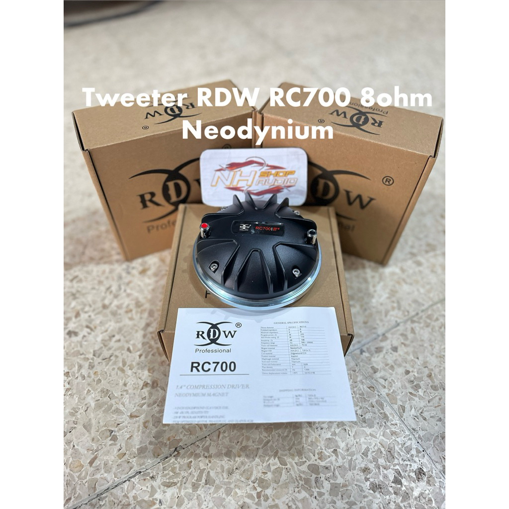 Tweeter RDW RC700 8ohm 220W Neodynium Voice Coil 3in Tweeter RDW Rc 700 Twiter Rdw RC 700 Tweeter RC