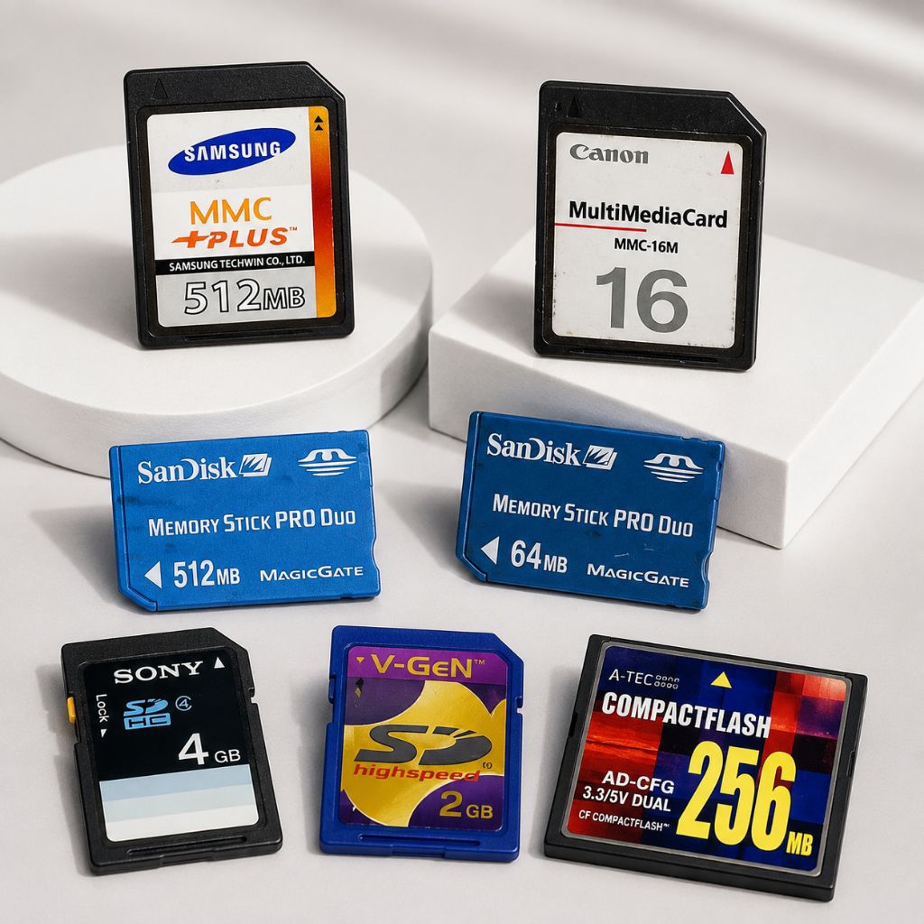 Kartu Memori Bekas Mix SD Card / Memory Stick Pro Duo / MMC / CompactFlash Second Normal Original
