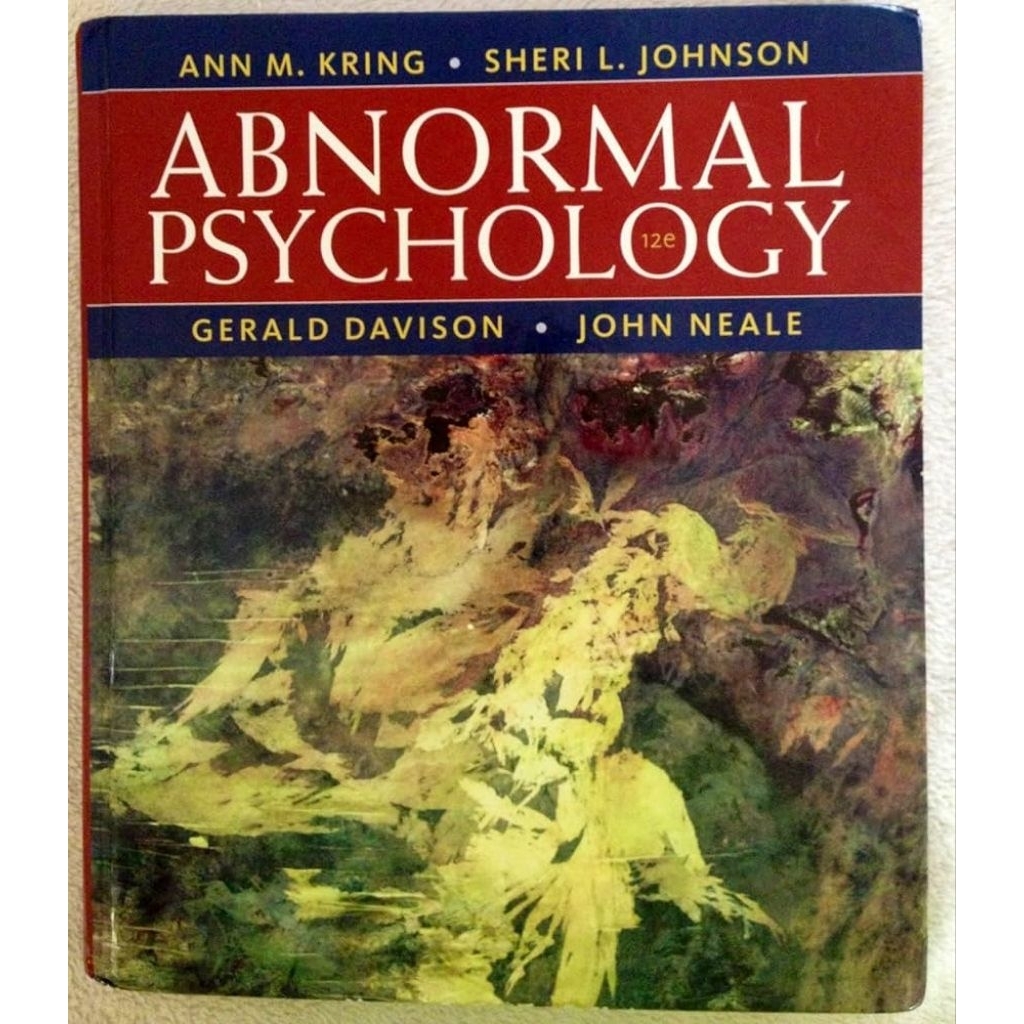 buku Abnormal Psychology 12th Edition By Gerald Davison