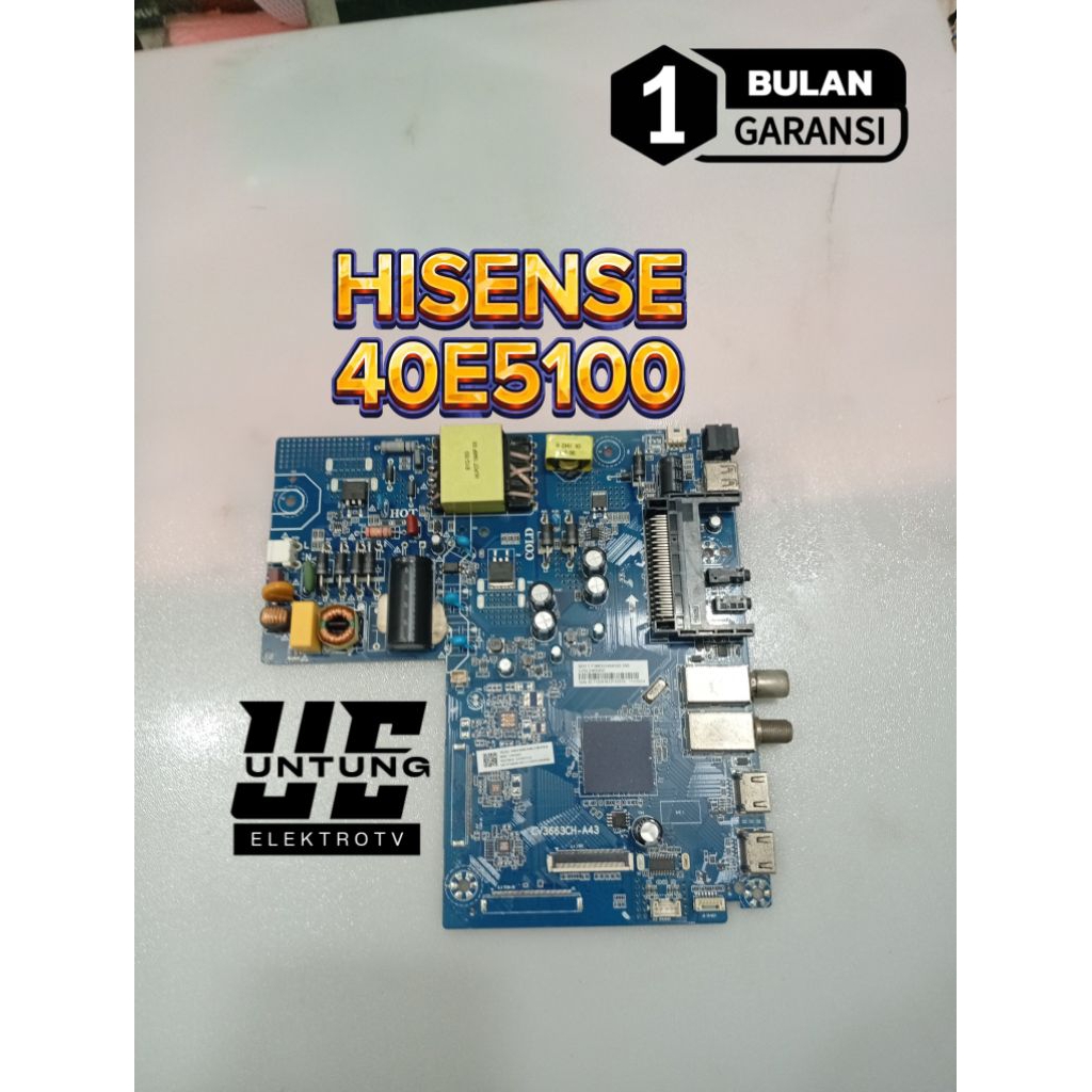 MAINBOARD TV HISENSE 40E5100 MOTHERBOARD-MB-MOBO-MODUL MESIN TV HISENSE 40E5100