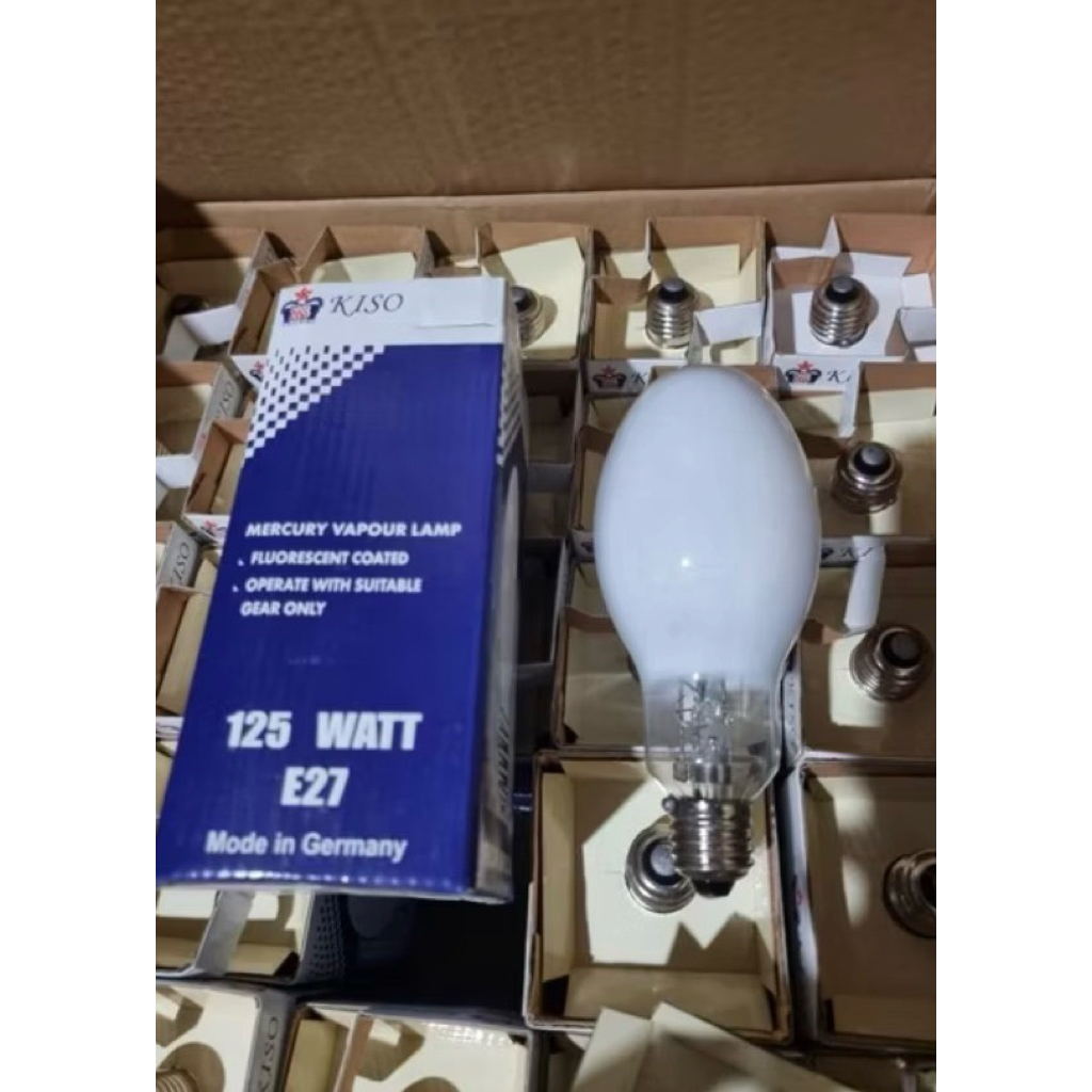 Lampu mercury HPLN 125watt E27 merk kiso