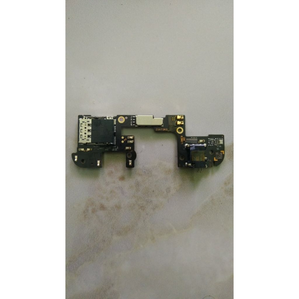 board PCB bawah slot SIM dan charger hp asus rog 5s bekas normal