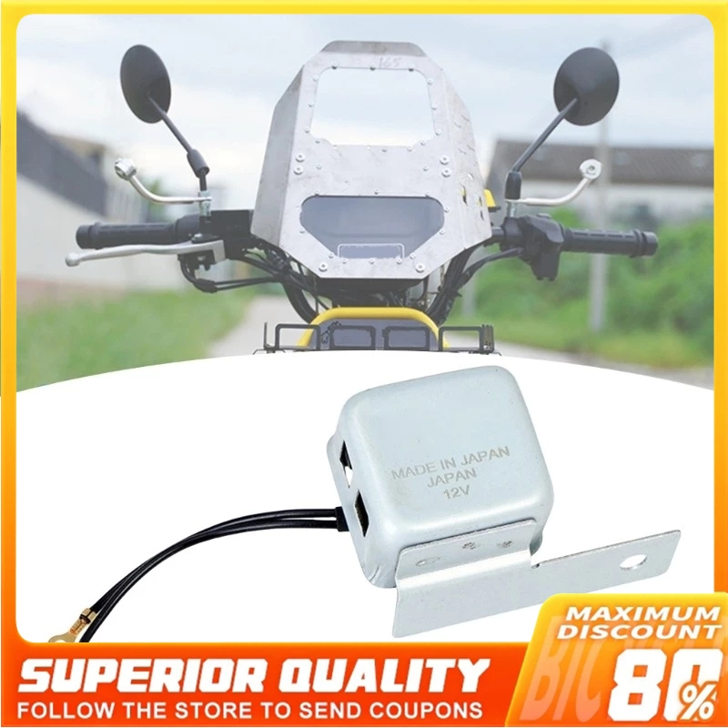 Buzzer Lampu Sein Alarm Buzzer Lampu Sein dengan Braket Dudukan Suku Cadang Sepeda Motor