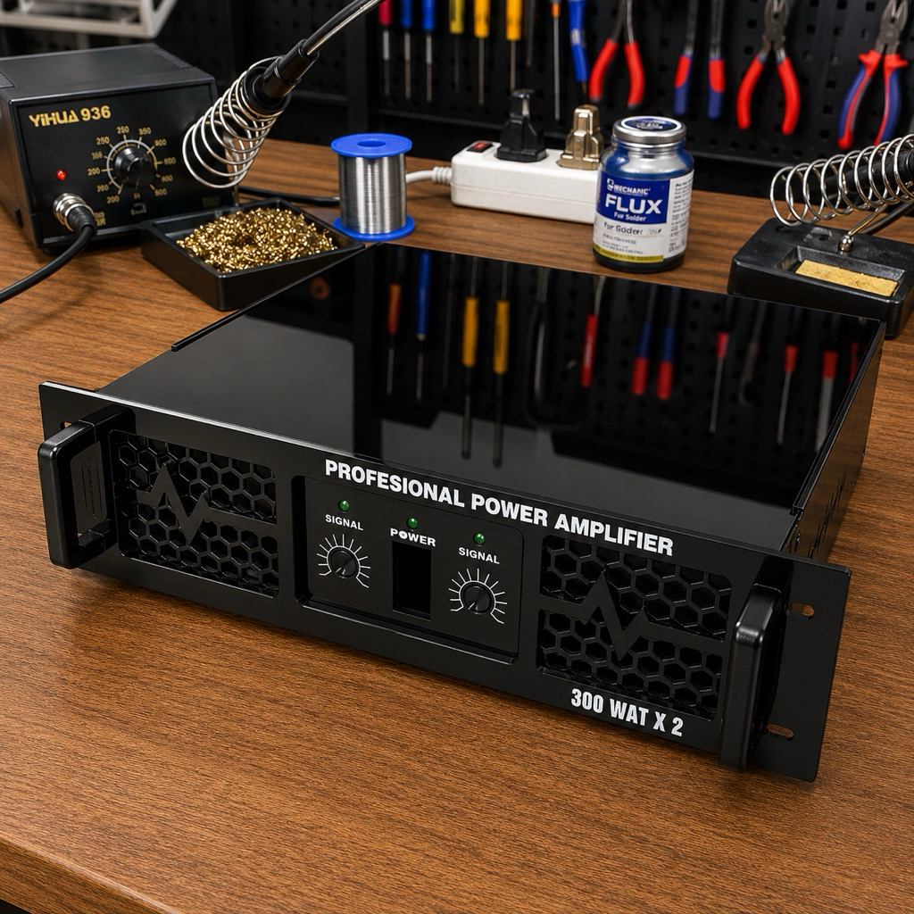Box Power  Amplifier Besar  Model Built Up – Akrilik 3 mm